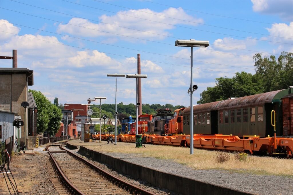 Historisches Eisenbahngelände im Eisenbahnmuseum Bochum, regionaler Bezug zu Nachtigal Services für beglaubigte Übersetzungen in Russisch, Deutsch und Englisch.