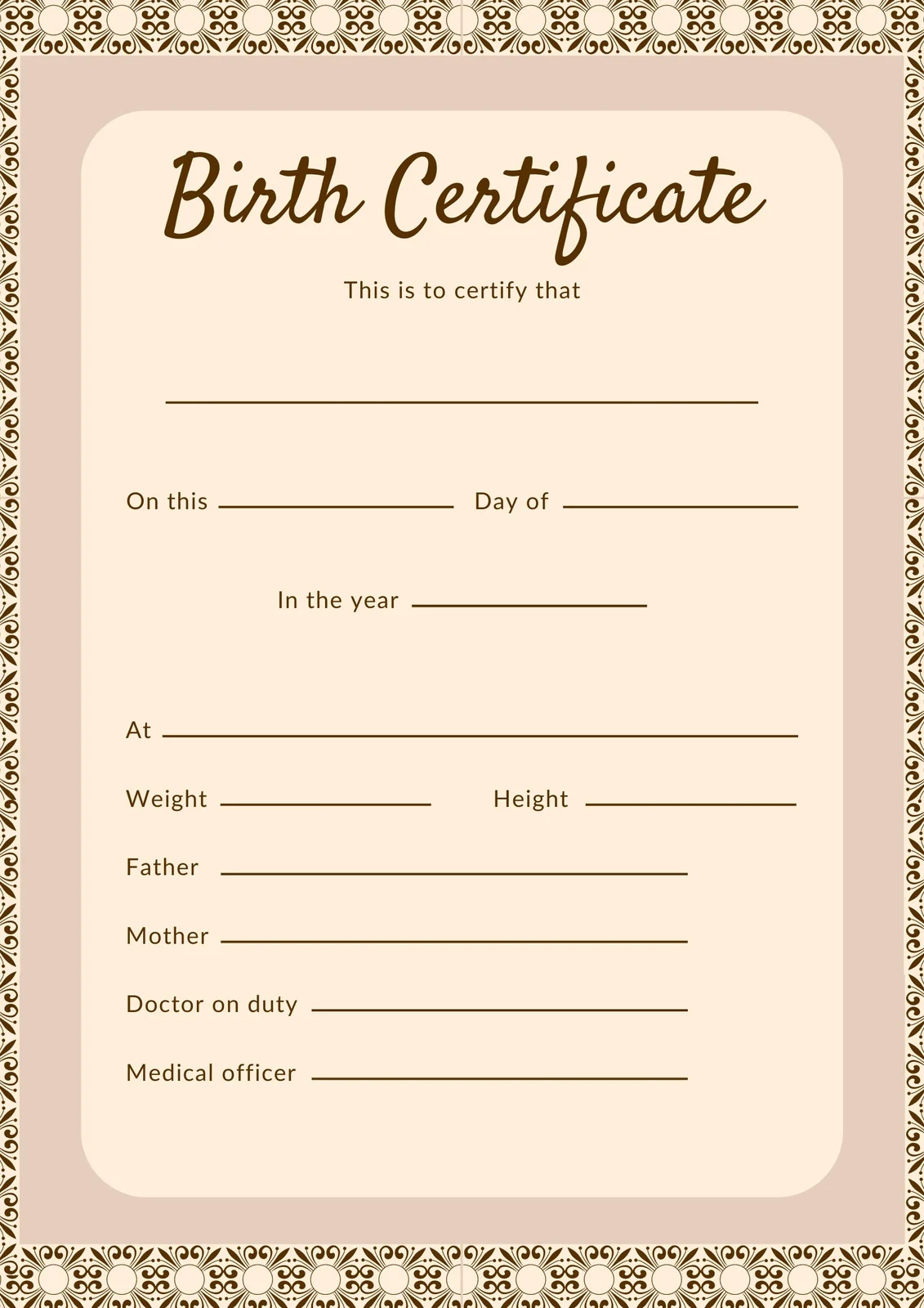 Certified birth certificate translation into German