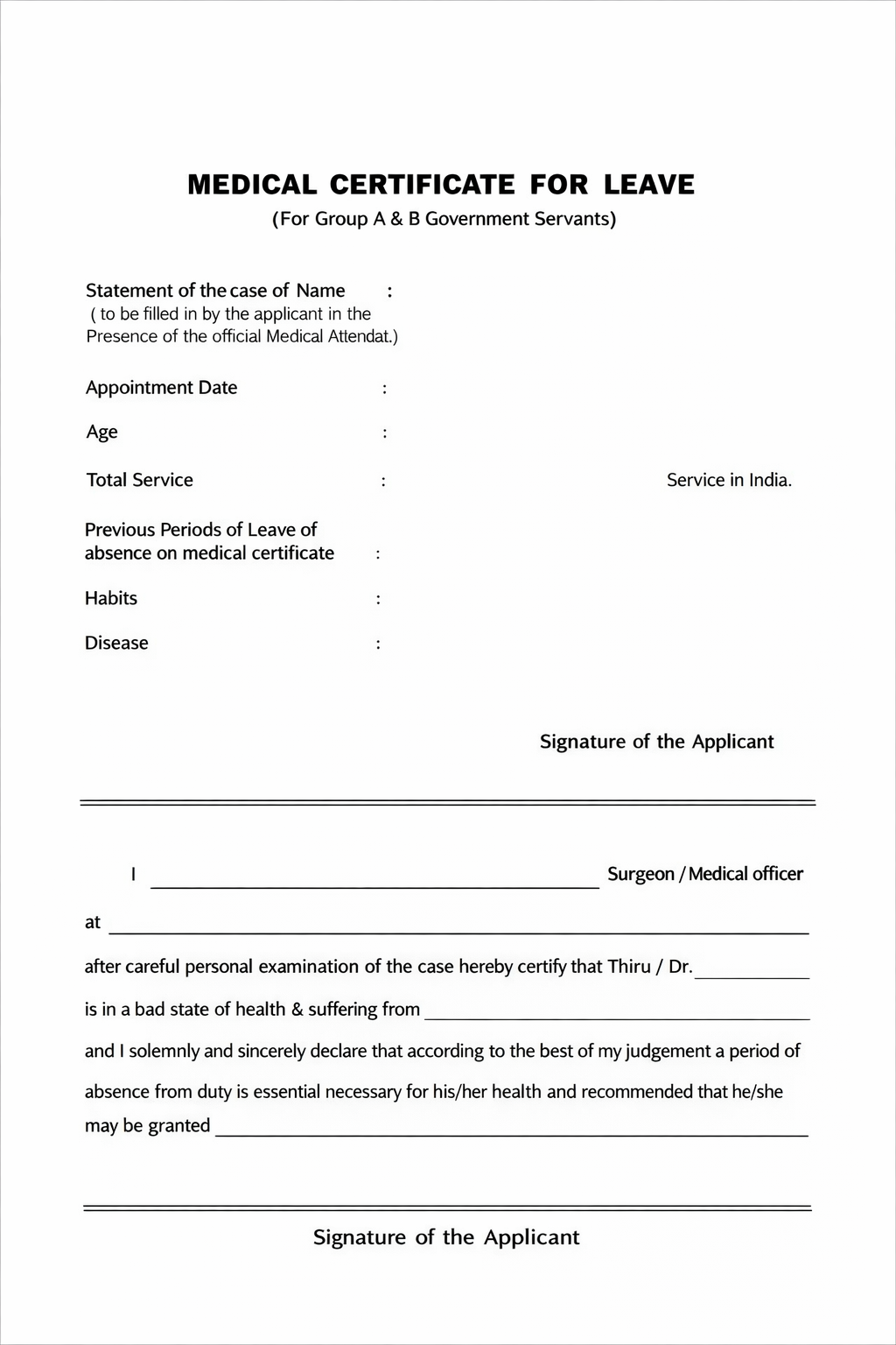 Certified medical certificate translation from English into German